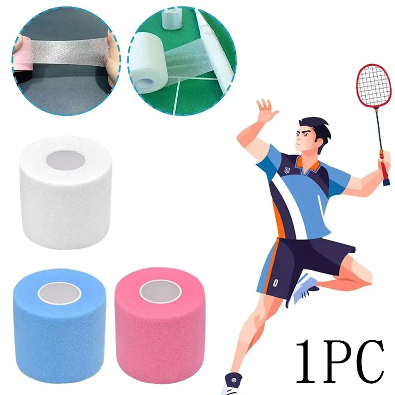 Elastic Foam Pre Wrap Athletic Tape Multi Color Cushion Bandage for Tennis Badminton Fishing Rod Racket Handle Grip Protection