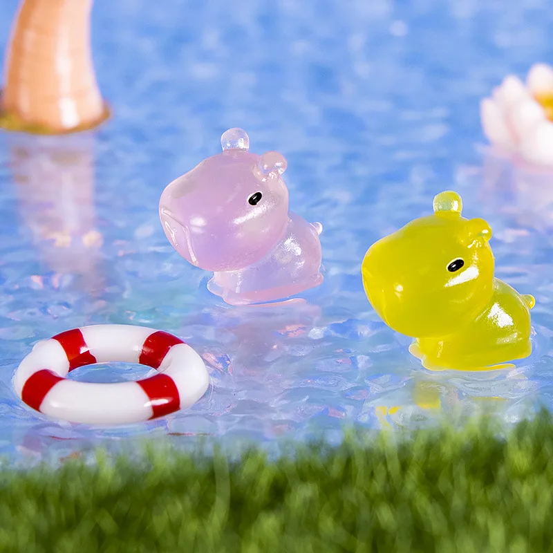 20pcs Mini เรืองแสง Capybara Luminous Micro Landscape สัตว์ตัวเลขขนาดเล็กสนามหญ้ากลางแจ้ง YARD Garden อุปกรณ์ตกแต่ง