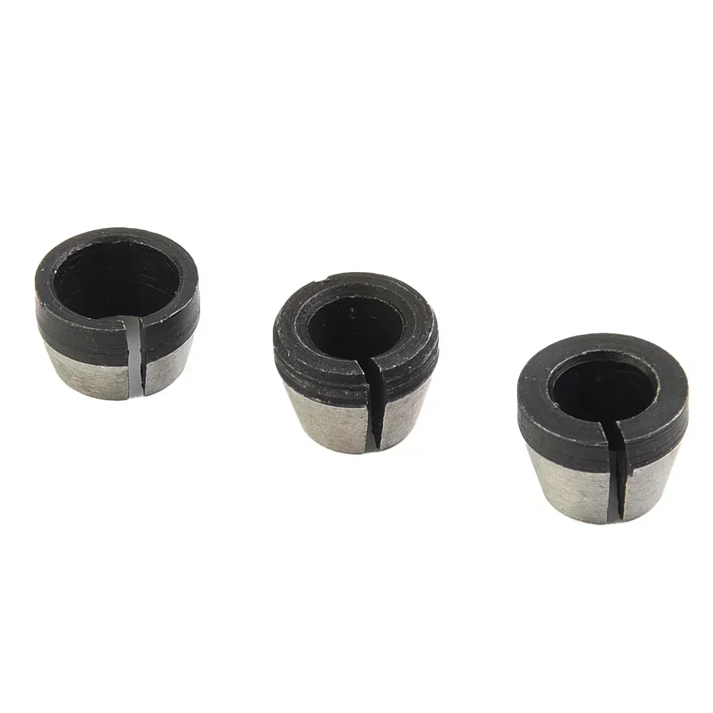 3pcs Collet Chuck 6mm/6.35mm/8mm Split Bushing Converters For Engraving Machine Wood Router Trimming Power Tools Accessories