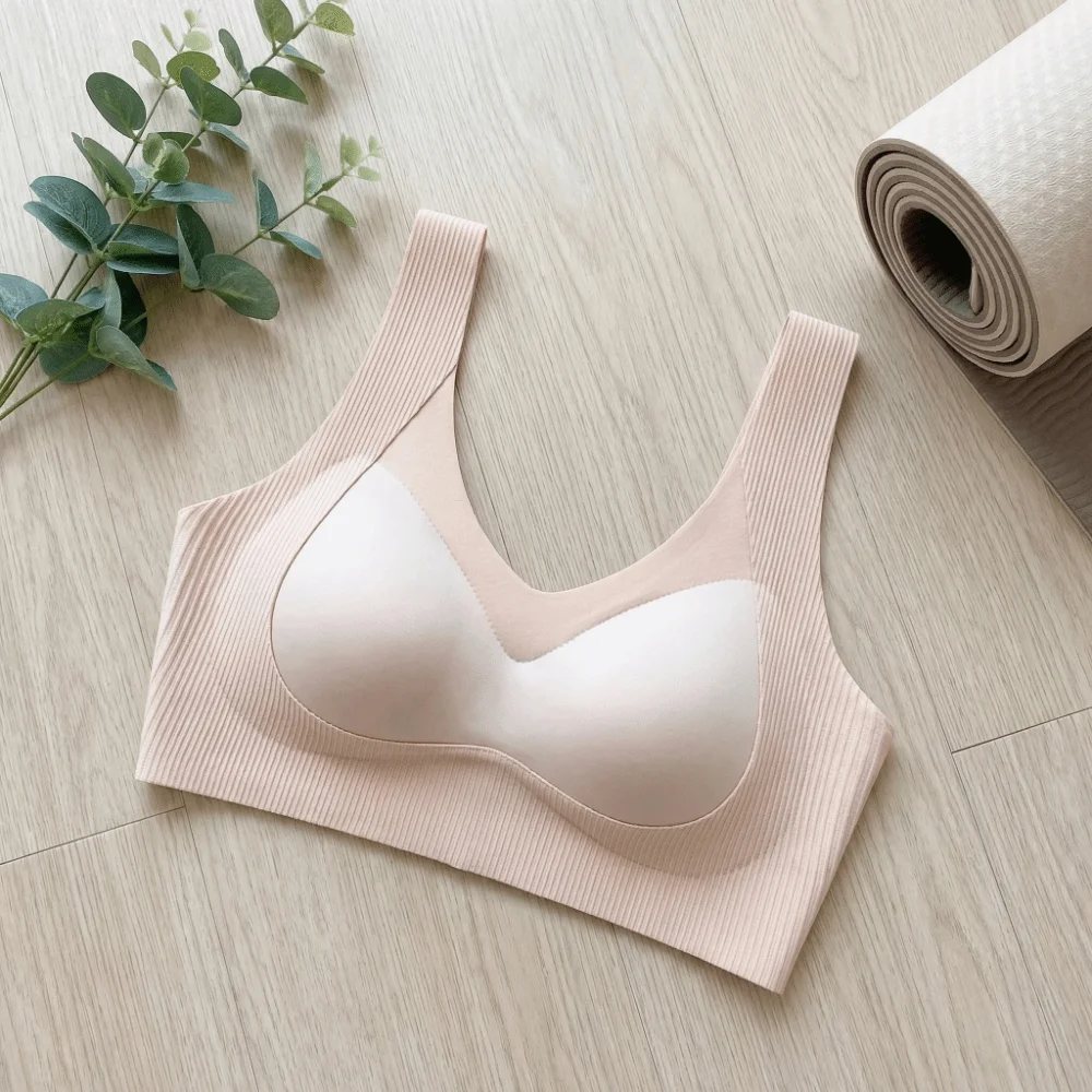 

Anti-sagging Close-fitting Seamless Bra Deep V Beautiful Back Wireless Bra Shockproof Seamless Underwear Girls