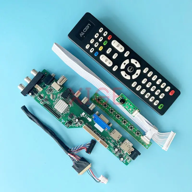 

Driver Controller Board Fit LTN140AT07 LTN140AT08 USB+DHMI+VGA+2AV 1366*768 Laptop Matrix 40-Pin LVDS 14" Kit DVB Digital Signal