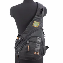 Degli uomini di Oxford Sling Zaino del Messaggero Della Spalla Petto Sacchetto Del Computer Portatile Bollitore Da Viaggio Assalto Singolo Posteriore Pack Croce Corpo Trekking Borse