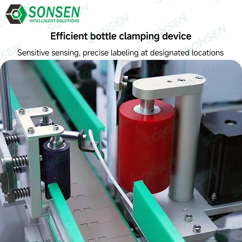 Automatic Servo Spot Labeling Machine For Round Bottles Small Business Round Bottle Adhesive Label Sticker Machine