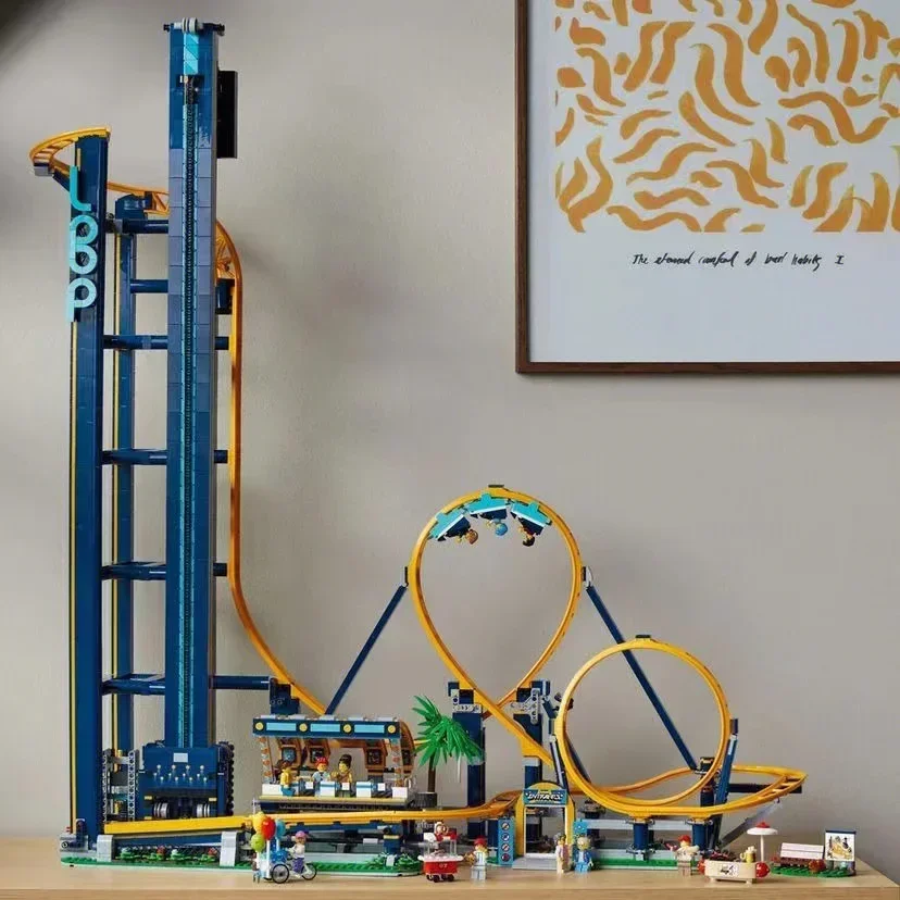 

3756 деталей: Конструктор «Американские горки» (Loop Coaster) — игрушка для парка развлечений, подарок детям на День рождения и Рождество, совместим с 10303