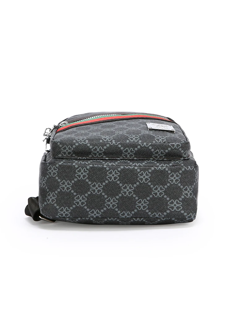 Vintage Plaid Men Sling Chest Bag, Multi‑compartment Business Casual Crossbody Chest Pack gallery 4