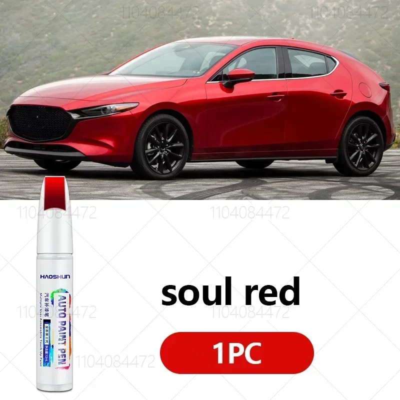 Voor Mazda 3 2003-2025 BK BL BM BP Verf Reparatie Pen Touch Up Scratch Remover DIY Auto accessoires Zwart Wit Blauw Grijs Bruin Rood