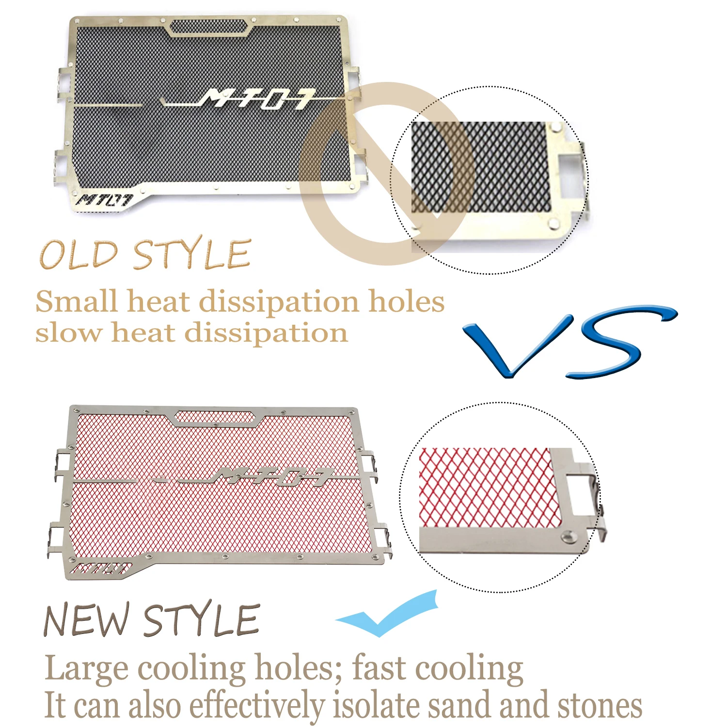 Мотоциклетные аксессуары, защитная решетка радиатора, защитная крышка, сетка для Yamaha MT-07 MT07 FZ-07 FZ07 2017 2018 2019