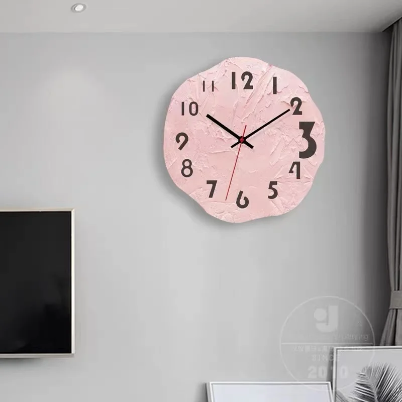 

Modern Simple Wall Clock Fashion Atmosphere Avant-garde Art Mural Silent Waterproof Clocks Living Room Bedroom Luxury Home Decor