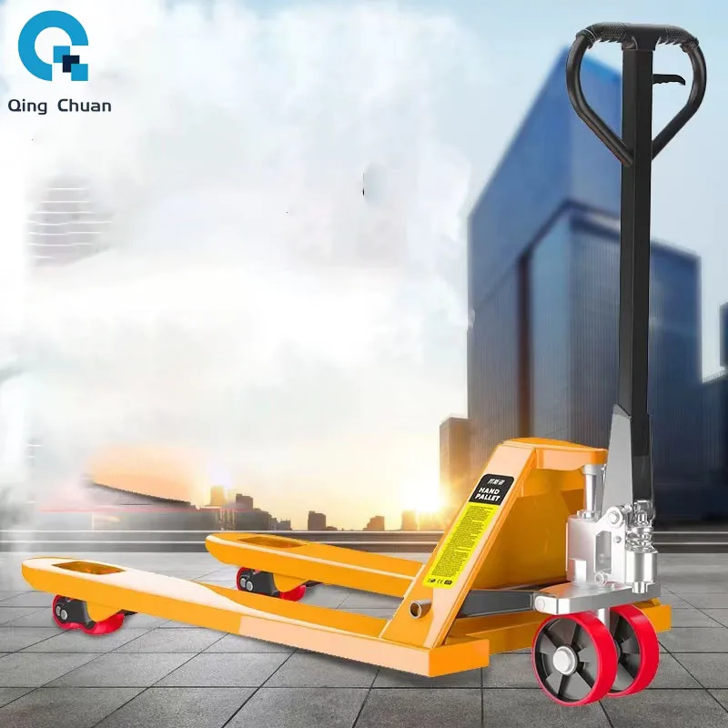 Carrello elevatore a forche manuale idraulico movimentazione carrello elevatore a pressione dell'olio carrello elevatore a spinta manuale