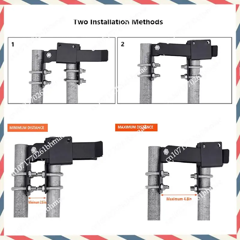 

-A21Z Chain Link Double Gate Latch For 1-3/8Inch Gate Frames,Farm Gate Latch Strong Arm Double Gate Latch For Swing Gates