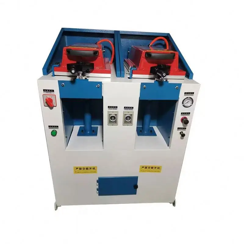 Automatic Pneumatic Double Head Shoe Sole Press Machine Footwear Making Equipment for Attaching Soles Shoe Sole Press