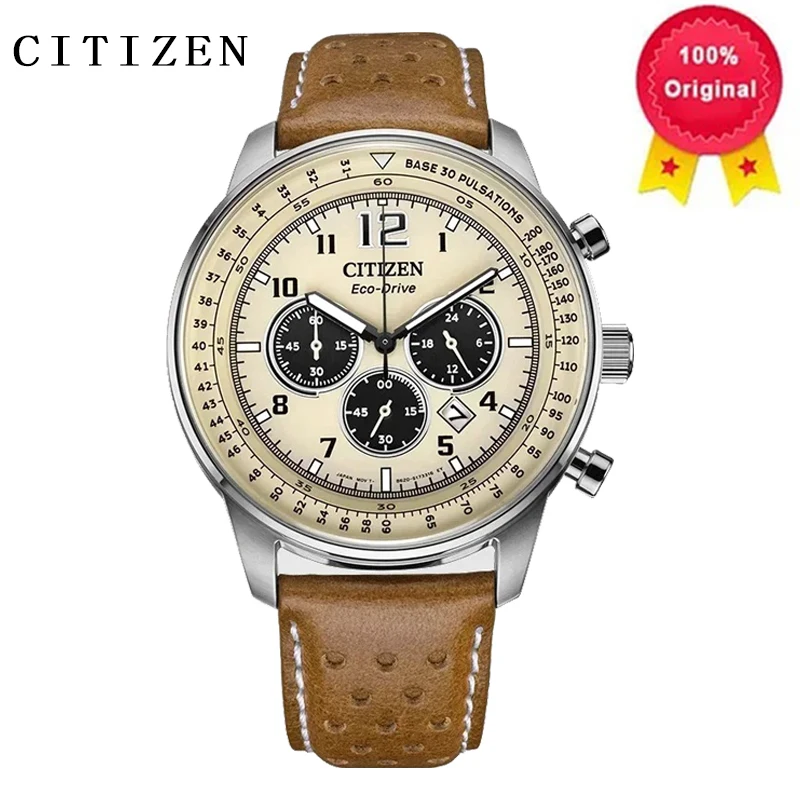 Relojes CITIZEN originales de lujo CA4500-16X producto Solar serie FF reloj mecánico de estilo militar volador reloj de marca superior