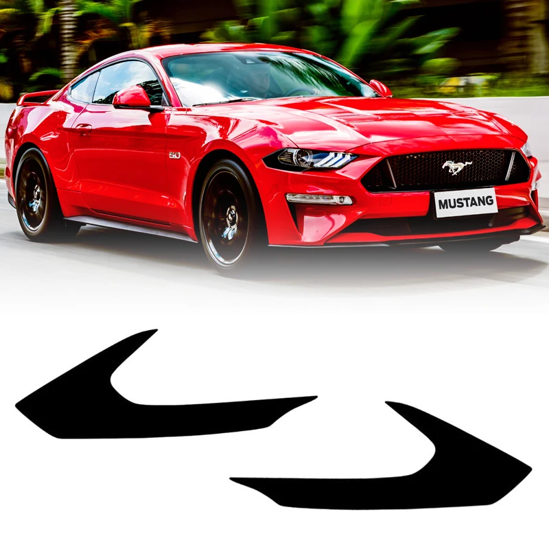 

Headlight Side Marker Tint Vinyl Head Light Tint Film Precut Overlay Wrap Cover for 2018-2021 Ford Mustang