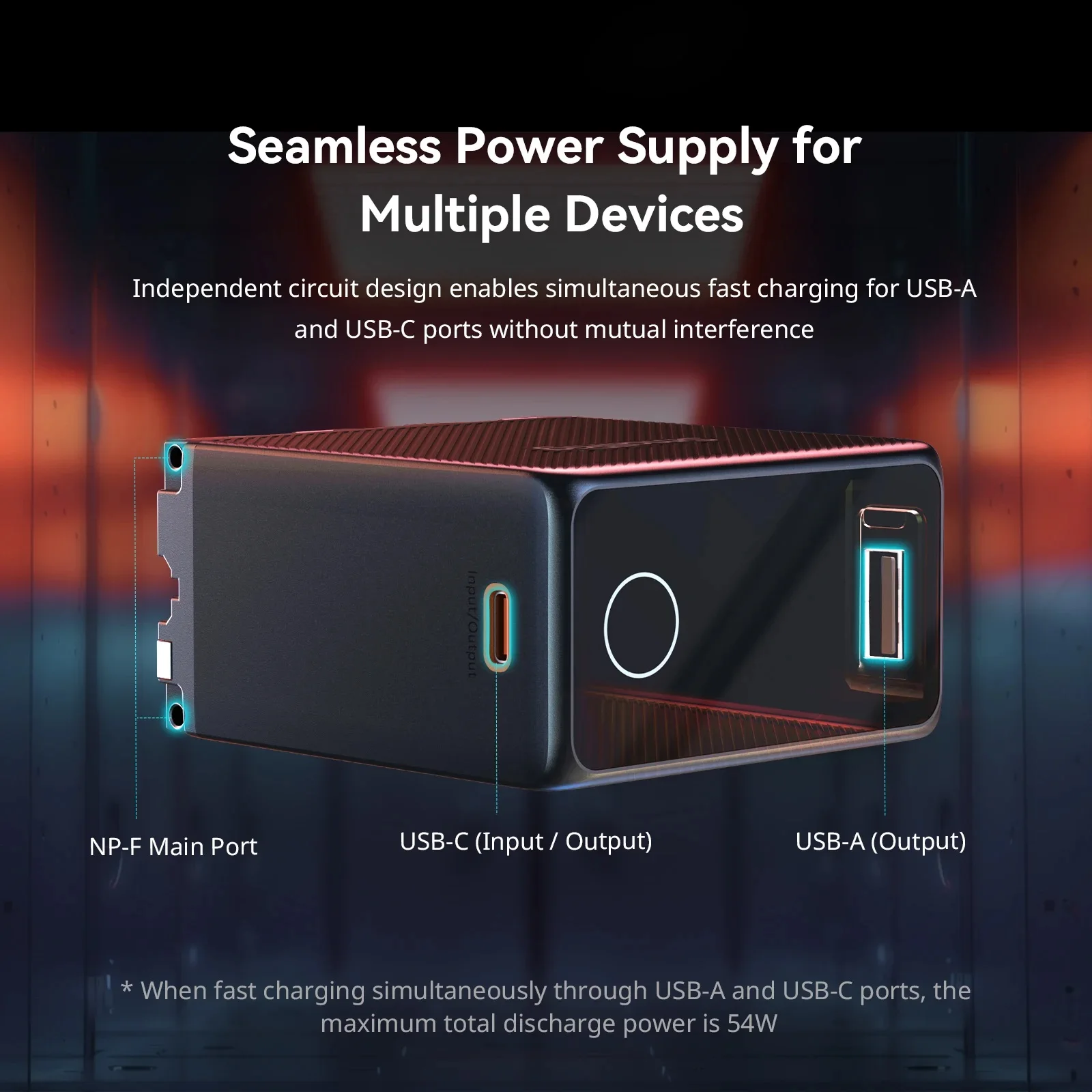 SmallRig NP-F970 USB-C كاميرا قابلة للشحن 10500mAh استبدال البطارية لسوني NP-F970 رصد الارسال مصباح ليد الكاميرا #5