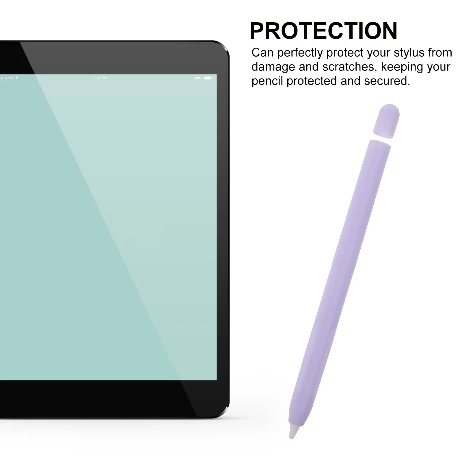 Unique Carrot Design Silicone Stylus Pen Cover Case Protector for Pencil 2 Stylus Pencil Holder Anti-Roll Protective