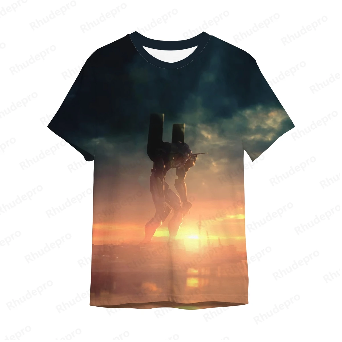 Neon Genesis Evangelion T-Shirt kurze Mode T-Shirts Tops Streetwear T-Shirt Männer Harajuku Stil hochwertige Kinder neu