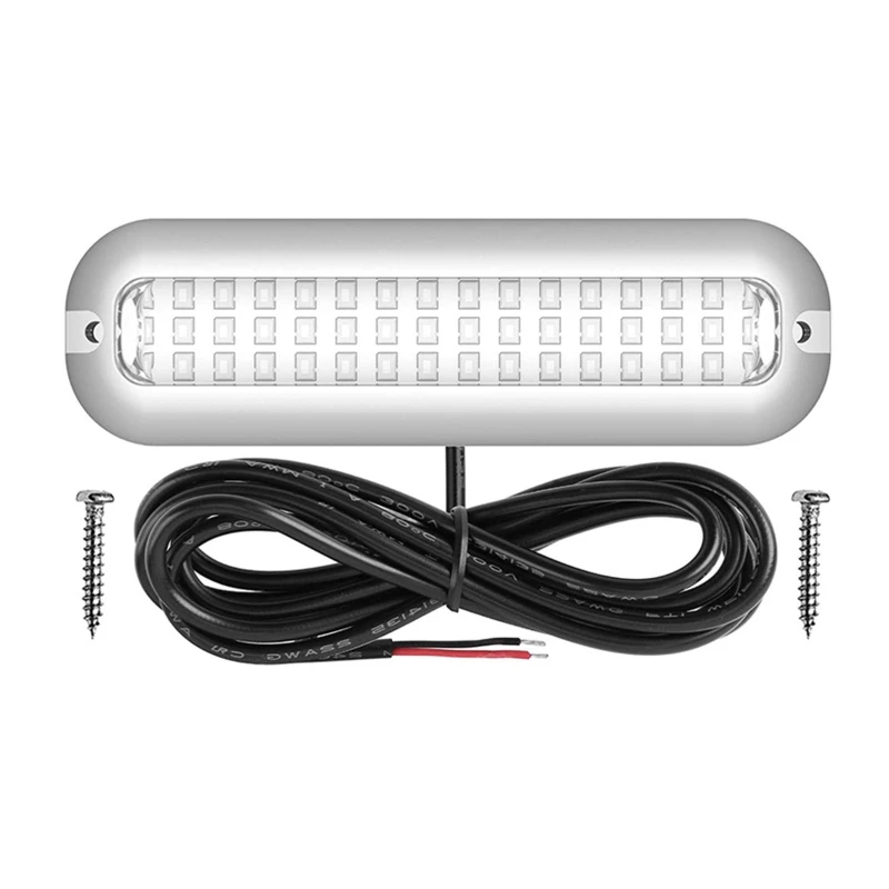 42led luzes led marinhas para barco subaquático 5.1 polegada ip68 316 montagem superfície aço inoxidável para iate caiaque