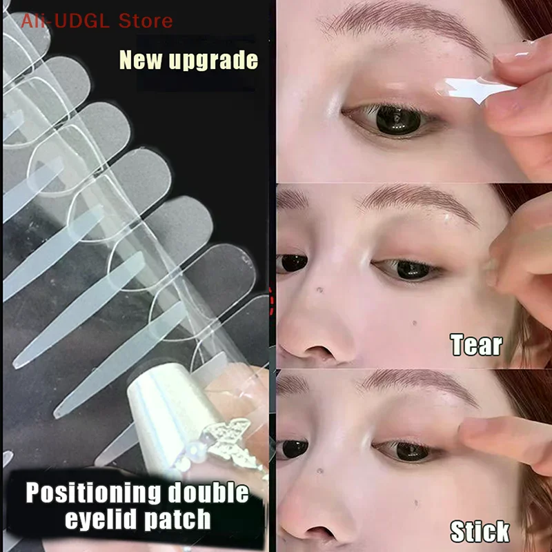 96/160/320 Patches Double Eyelid Stickers With Handle Auxiliary Positioning Natural Invisible Long-lasting Shaping Big Eyes