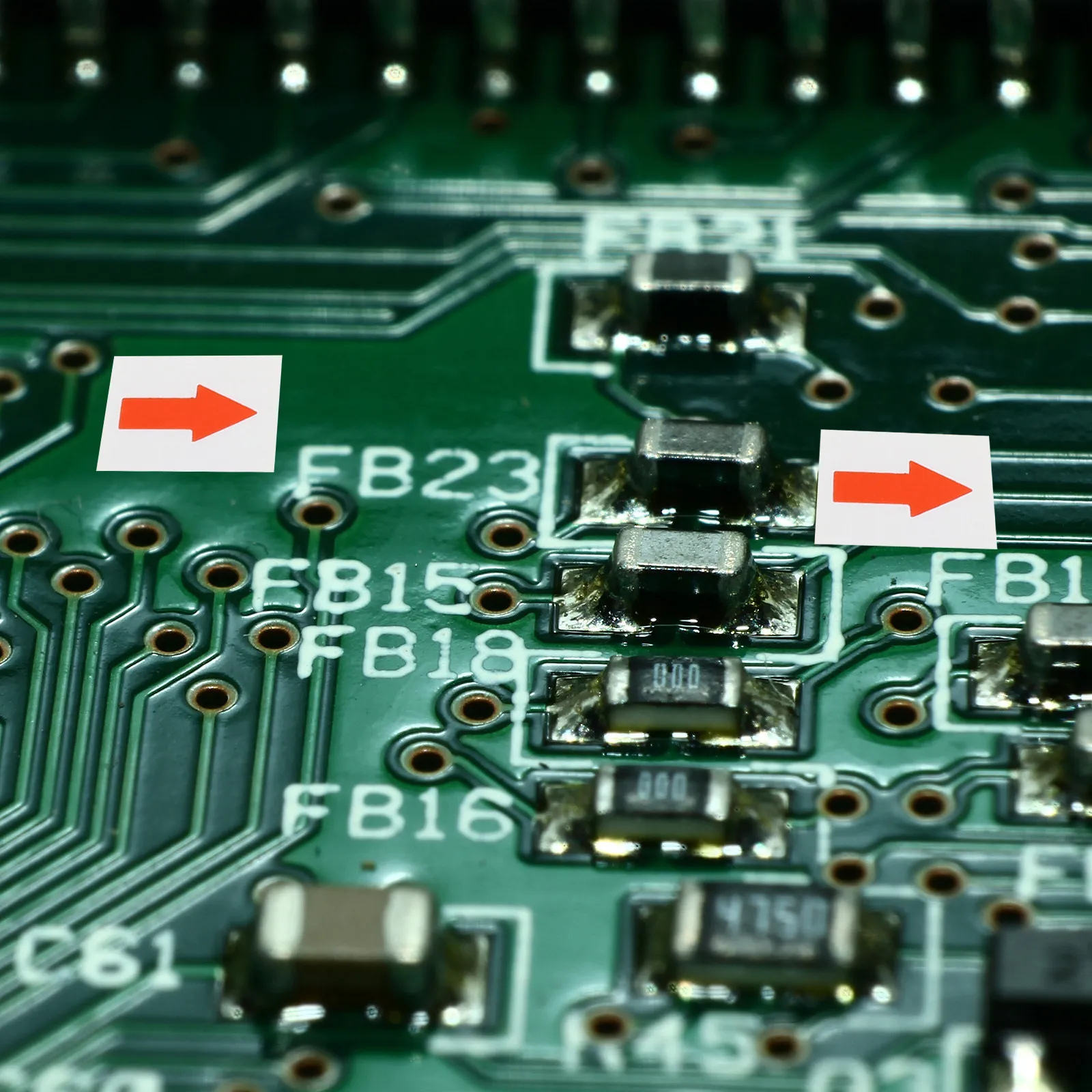 

60 листов наклеек с красными стрелками для указания направления, надежный бумажный материал, наклейки-стрелки для маркировки бракованной продукции