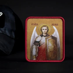 Parche táctico Arcángel Miguel bordado religioso protector uniforme