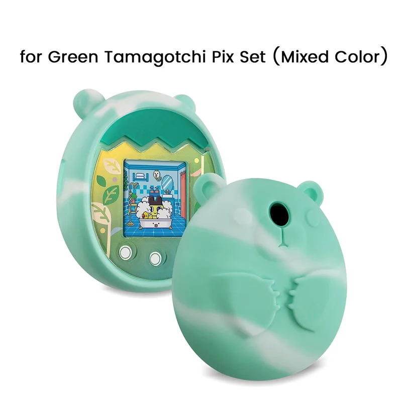 Soft Silicone Case for Tamagotchi Pix Virtual Electronic Pet Machine Protective Cover Shell Waterproof Case(C)