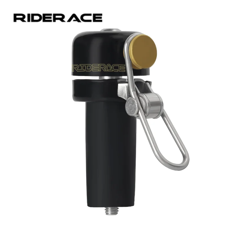 RIDERACE Rennrad-Klingel aus Kupfer mit klarem, lautem Ton, Warnalarm, Fahrradlenker-Endstück, Sicherheits-Fahrradzubehör