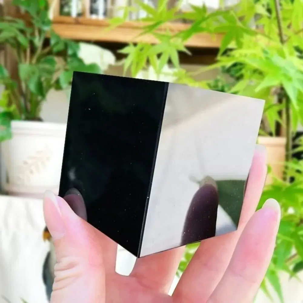 Natural Black Obsidian Cube Handmade Polished Obsidian Spiritual Decor Reiki Tool Feng Shui Collectibles Crystal Healing Decor