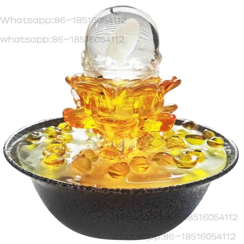 The wealth is rolling in, giving gifts, flowing water ornaments, attracting wealth, ingots, creative, cornucopia, flowing water,