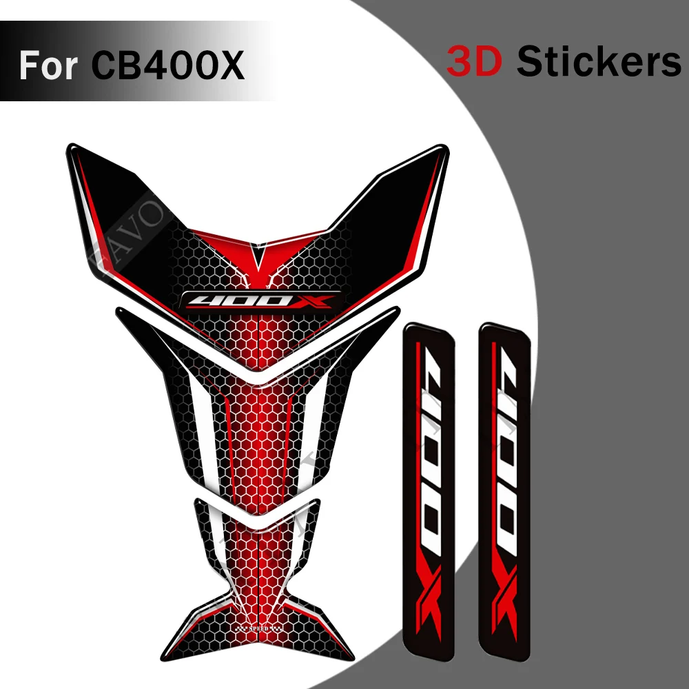 

For Honda CB400X CB 400 X 400X Fuel Oil Kit Knee Helmet Tank Pad Stickers Decal Protector Fairing Fender Emblem Logo