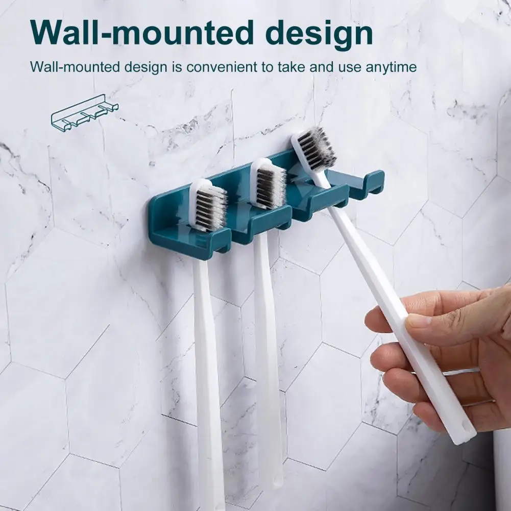 Power Plug Hook Multifunctional Steady Punch-free Universal Toothbrush Multi-purpose Wall Toothbrush Holder
