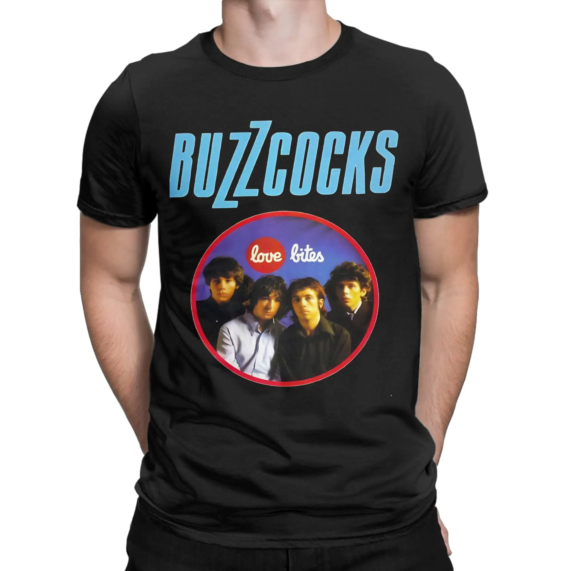Love Bites Novelty 100% Cotton T-Shirt Buzzcocks Tees Tops For Men