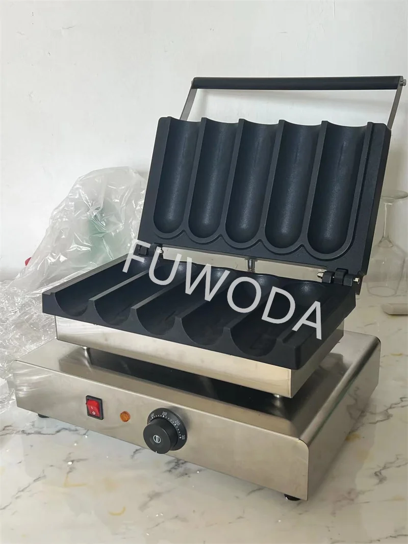 Commercial 5PCS Mexico Chicken Rolls Maker Machine 3KW Electric Hand Grab Cake Maker Household