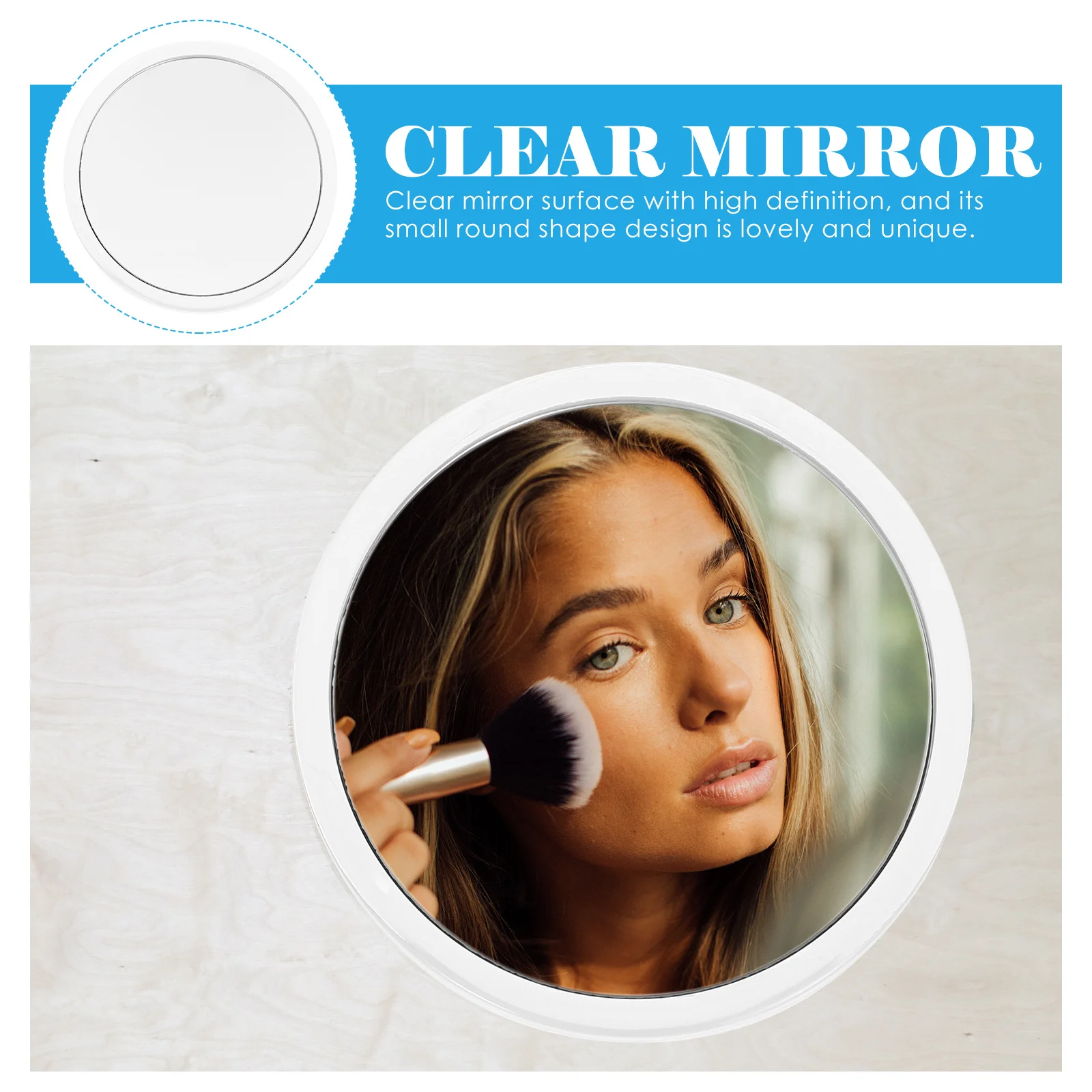 

Travel Makeup Mirror with Magnification Magnified Magnifying Beauty for Shaving