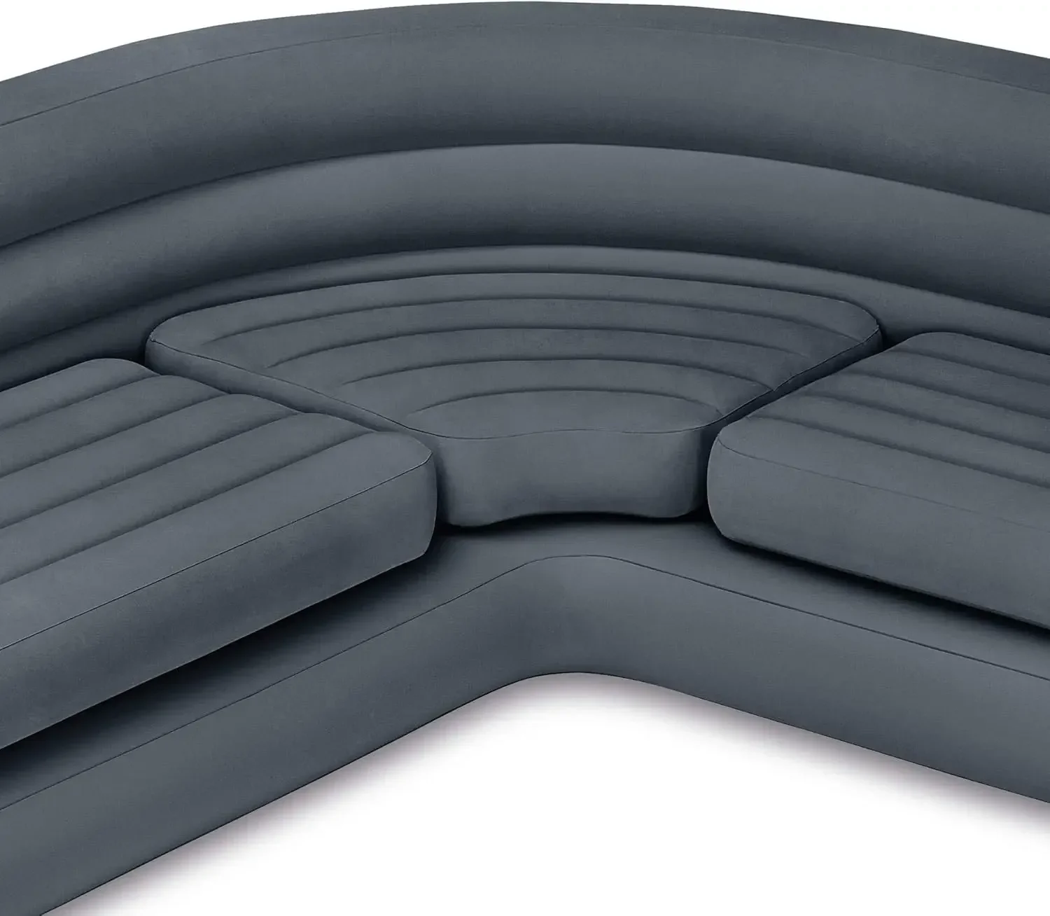 Sofá Seccional de esquina inflable, sillón de salón Ultra, juego Otomano