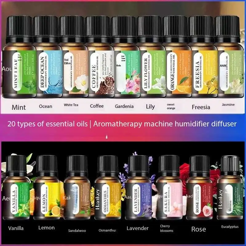 Hankey oil for purposes humidifier use lavender rose eucalyptus leaves coffee mint lemon fragrance essential 10ml essential