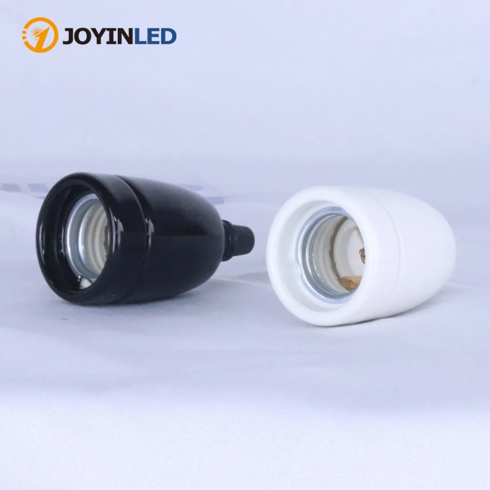JOYINLED E27 Ceramic Color Lamp Head Lamp Holder Beauty Standard Bar Tea Bar Retro Ceramic Lamp Holder Screw Lamp Accessories