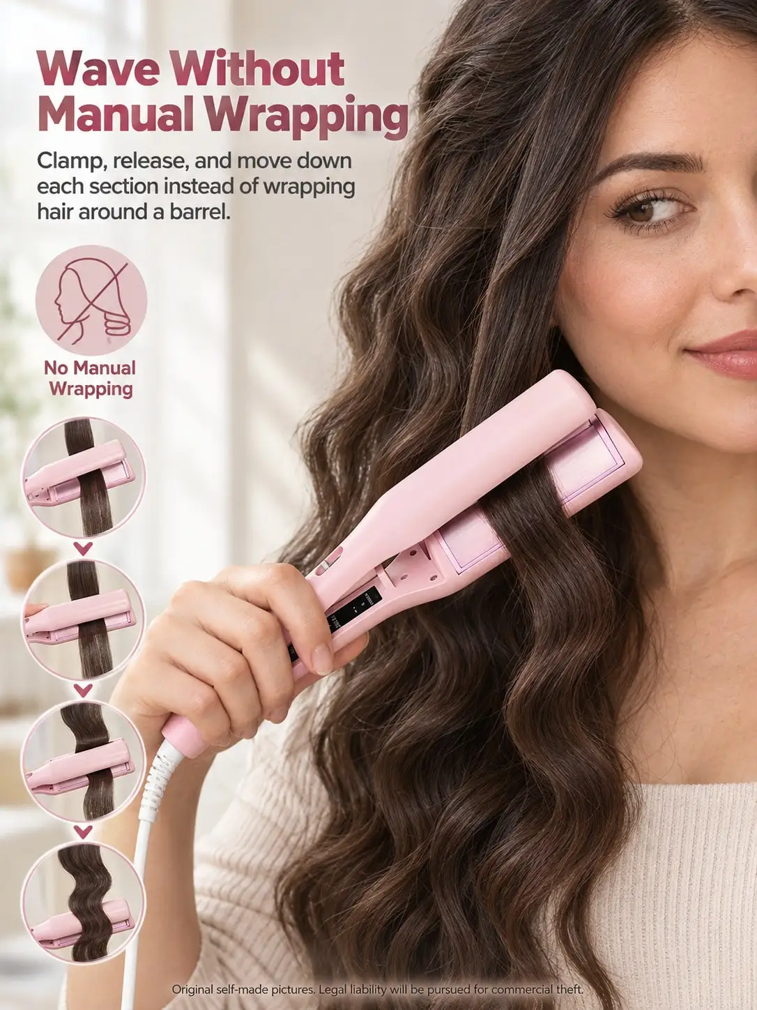 Hair Crimper Iron And Hair Iron For Waves, Hair Curling Iron For Hair And Hair Curler, Curling Hair Tool And Hair Tools For Styling, Hair Salon Equipment And Hairstylist Essentials, Hair Stylist Tools And Cosmetology Supplies sb260829135080037250824