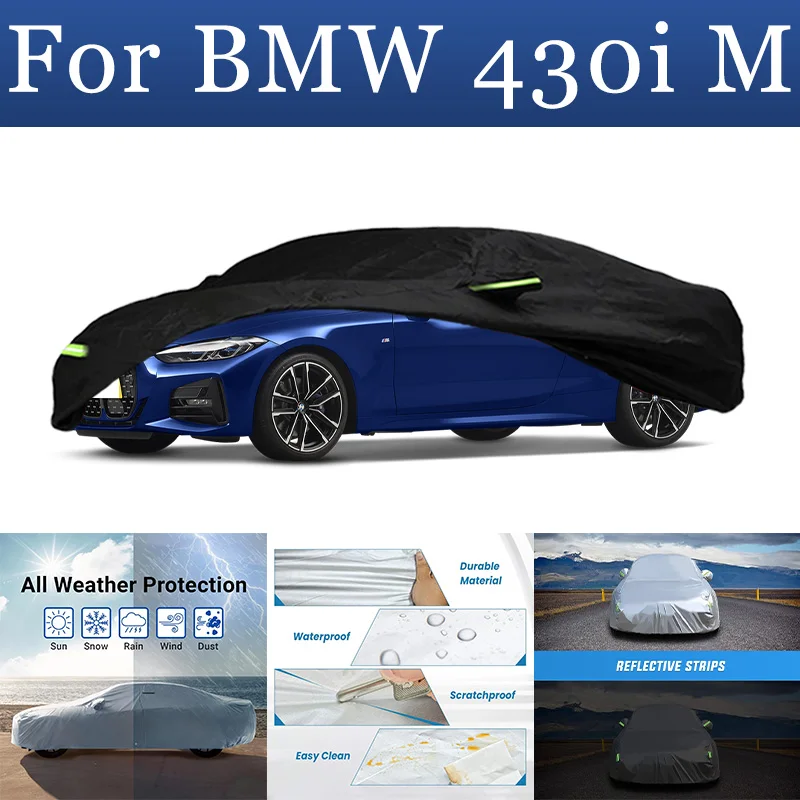 

For BMW 430i M Car Cover Waterproof Dustproof Car Cover UV Protective Car Cover Exterior Snow Protection Covers Car Accessories
