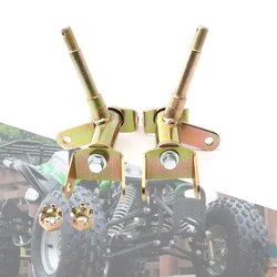 1Pair 15mm Gold Steering Strut Knuckle Spindle Fit For China ATV 49cc 50cc 70cc 90cc 110cc Go Kart Buggy UTV Quad Bike Parts