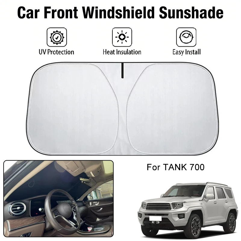 

Car Front Windshield Sunshade Cover For TANK 700 UV Block Heat Insulation Auto Interior Sun Protection Accessories