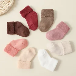 3Pair/lot New autumn winter thick warm baby children's socks