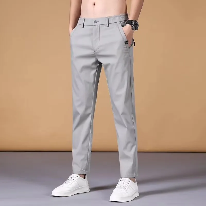 

Men's Suit Pants ,Summer Thin Full Length Pants Ins Popular Casual Pants Korean Fashion Pants.