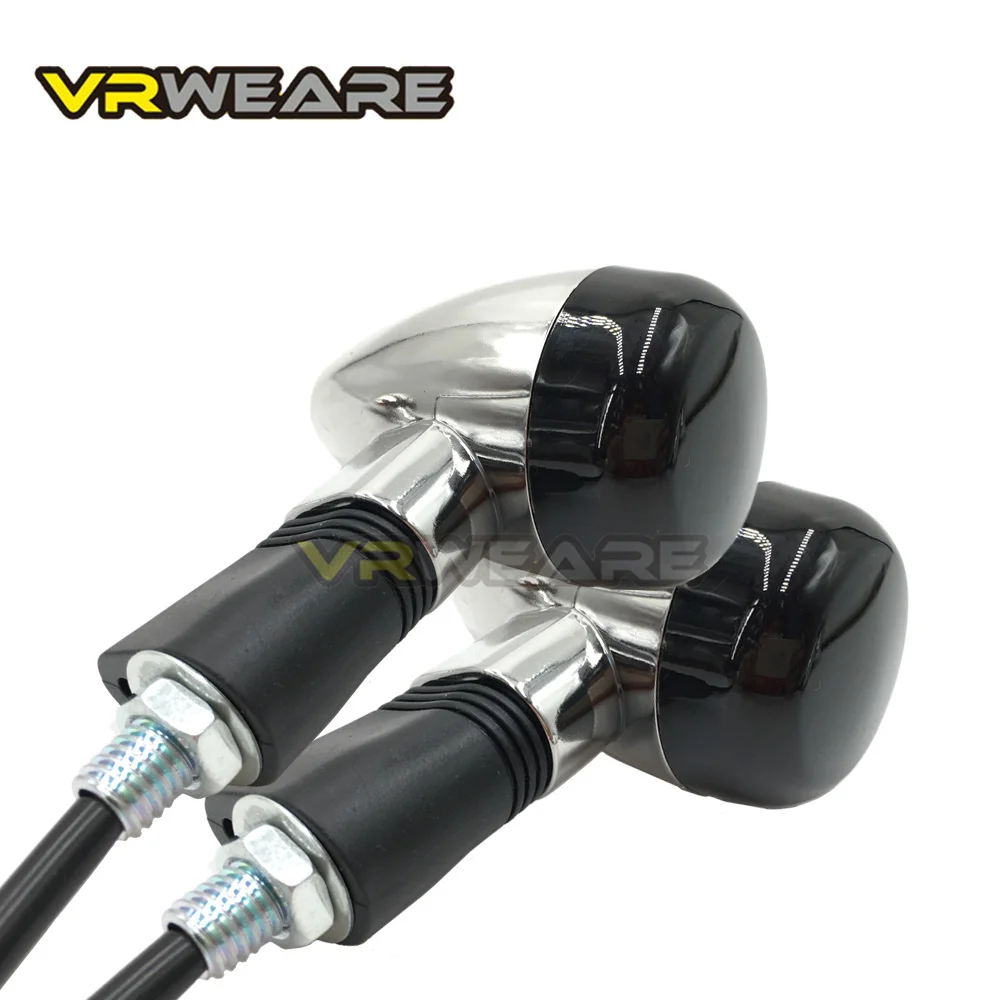 4pcs Motorcycle Turn Signals Lights For Kawasaki Vulcan VN800 900 1500 1600 1700 2000Custom Honda VTX1300 C R S RETRO Turn light