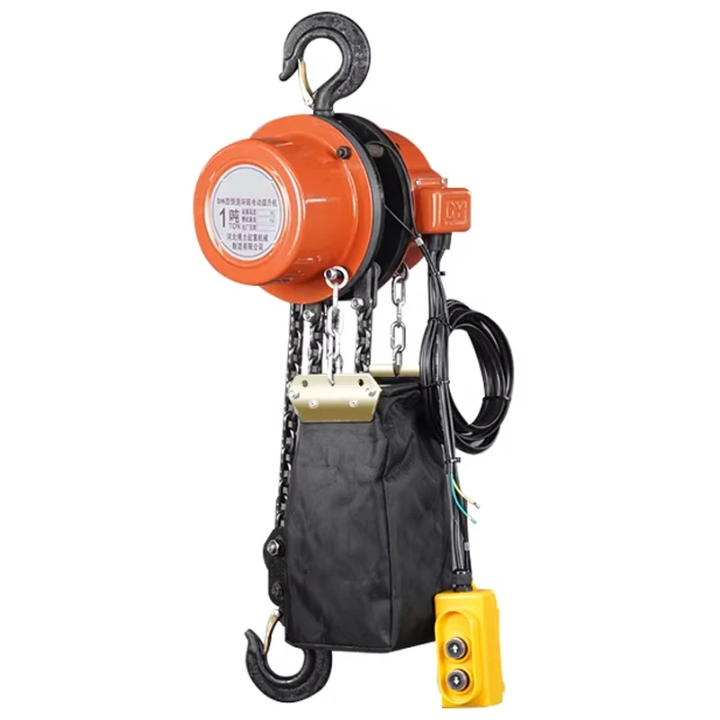 Electric Chain Hoist 3M/min 380V for Bridge Cranes Wireless Remote Control Suitable for Lifting Cargo in Warehouse