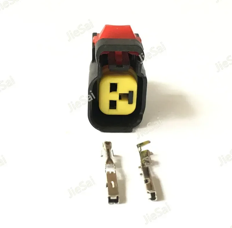 2 Pin Female Electrical Wiring Harness Nozzle Horn Automotive Connector For Ford Focus Chevrolet