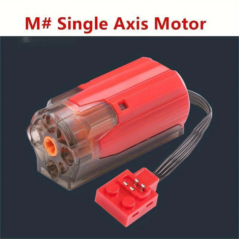 Elektrische Motor Set die Auto Fernbedienung Batterie Box Schalter mit Led-Licht Power Funktion MOC Bausteine Autos Motor Spielzeug – Detail 6