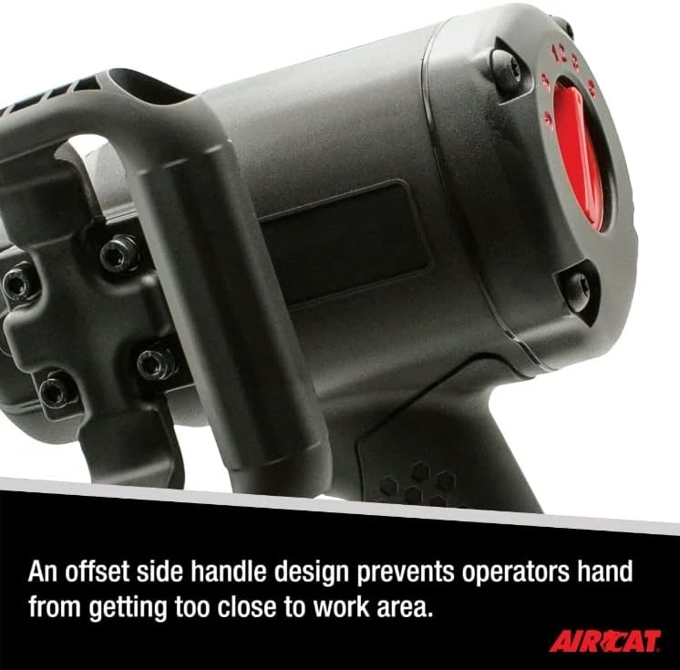 أدوات تعمل بالهواء المضغوط 1870-P 1 بوصة مفتاح ربط بمقبض مسدس مركب فائق التحمل 2,100 قدم-رطل