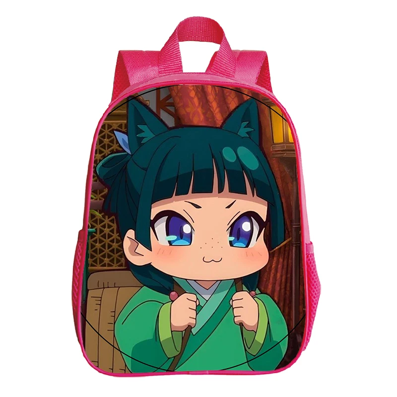 The Apothecary Diaries Backpack Pink School Bags Baby Girl Maomao Anime Kindergarten Schoolbag Kids Orthopedic Backpack 3-6 Year