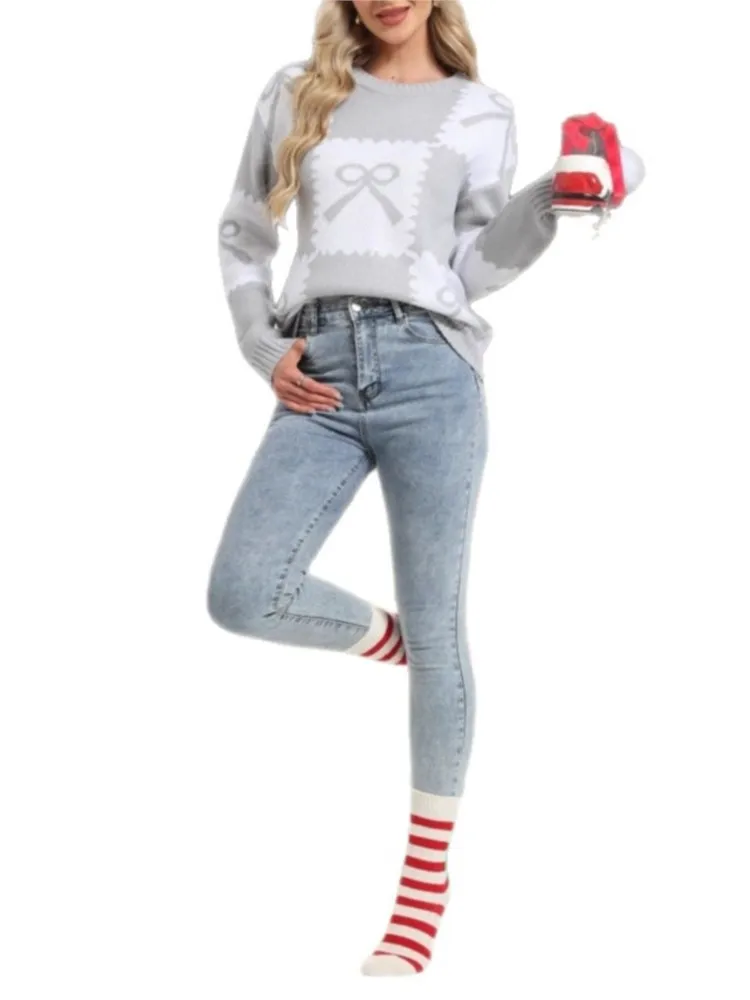 2025 Autumn Women Ruffles Sweater Long Sleeve Knitted Bottoming Pullovers Women Casual Sweater Winter Jumper Sueter Mujer