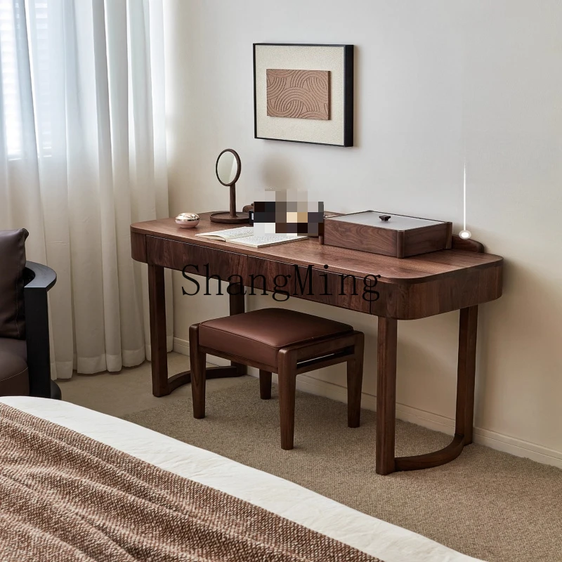 

ZYY black walnut dresser bedroom modern simple cosmetic cabinet solid wood cosmetic table